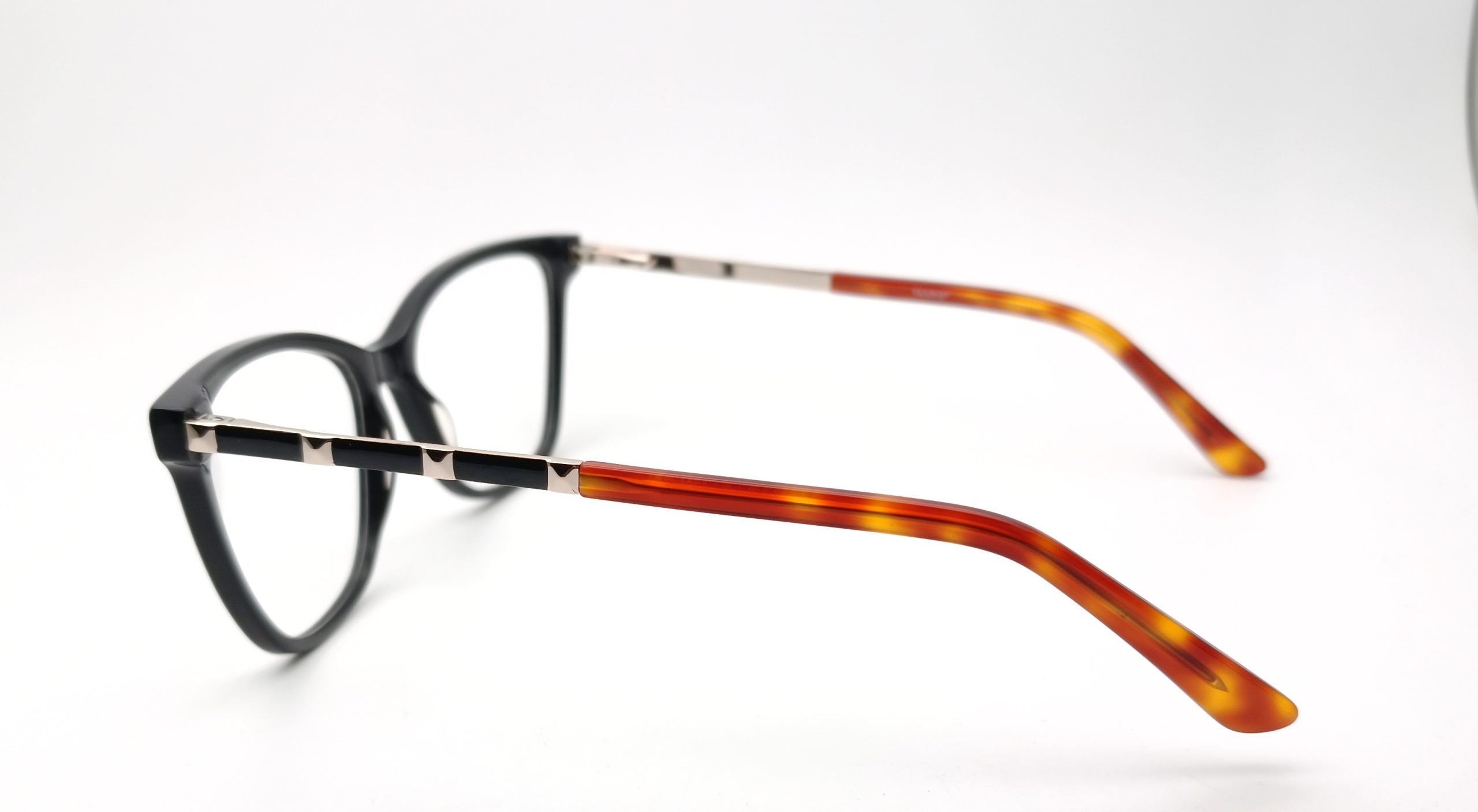Cat‑Eye Full‑Rim Acetate Frame with Metal‑Core Temples-ES6004 - Image 3