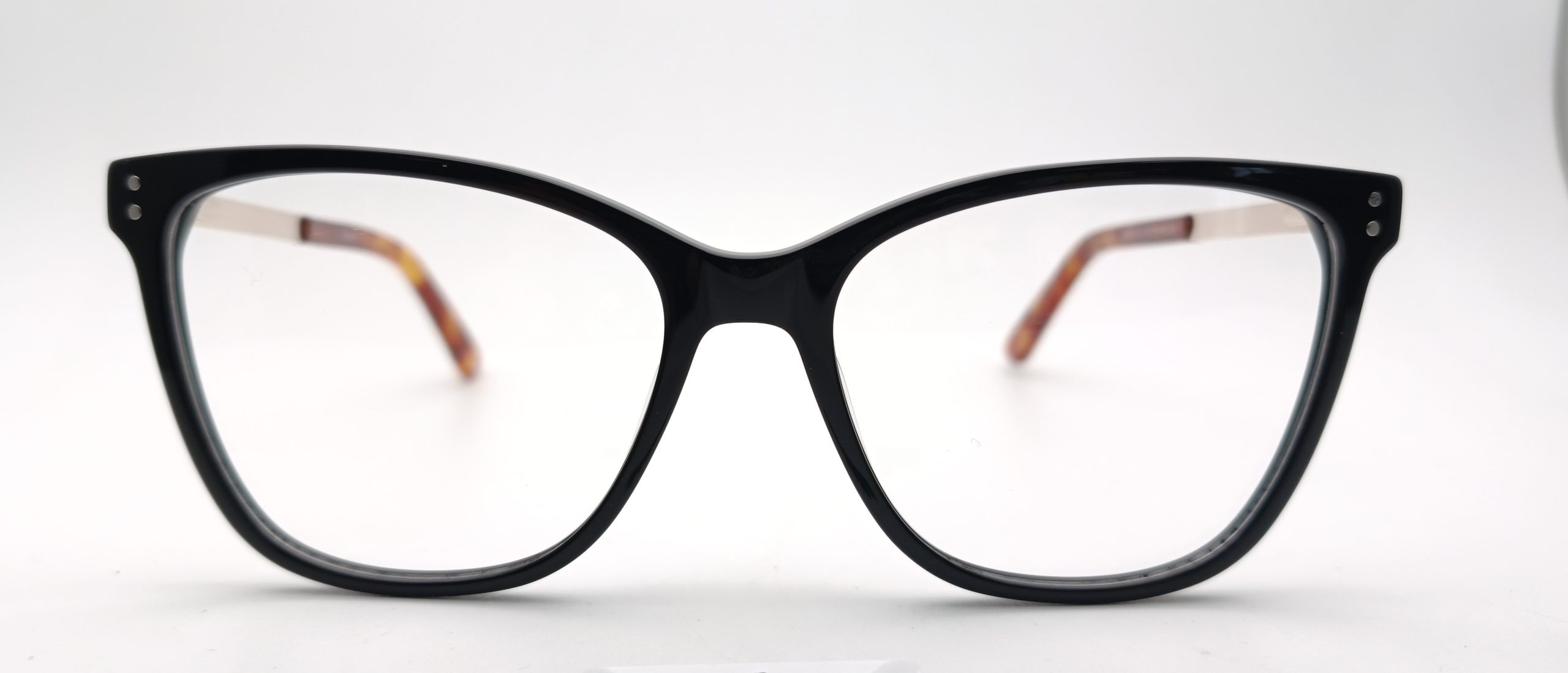 Cat‑Eye Full‑Rim Acetate Frame with Metal‑Core Temples-ES6004 - Image 4