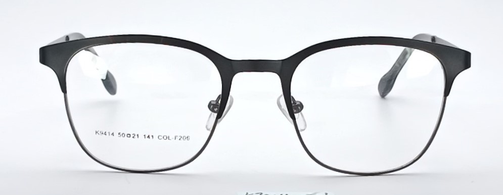 Retro Semi-Rimless |Dual-Material Frame-- K9414 - Image 2