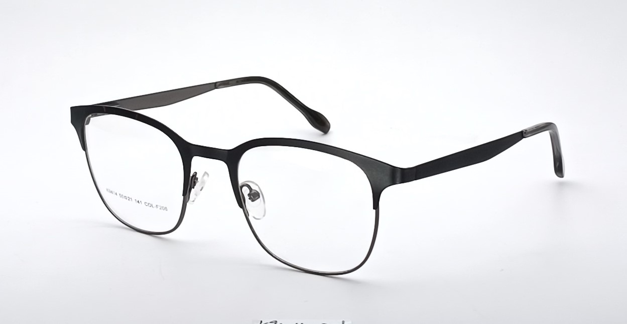Retro Semi-Rimless |Dual-Material Frame-- K9414 - Image 3