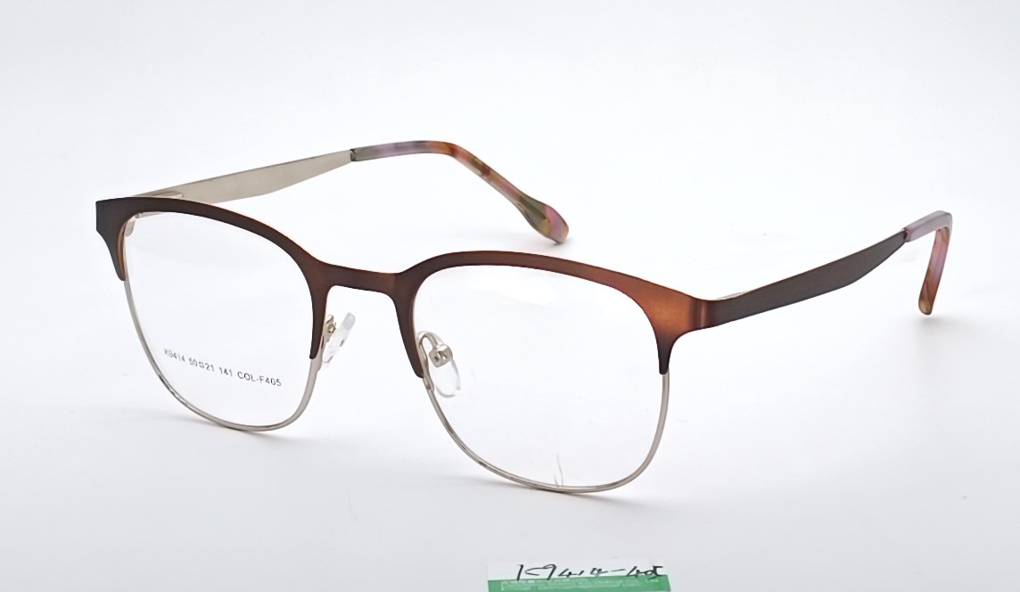 Retro Semi-Rimless |Dual-Material Frame-- K9414 - Image 7
