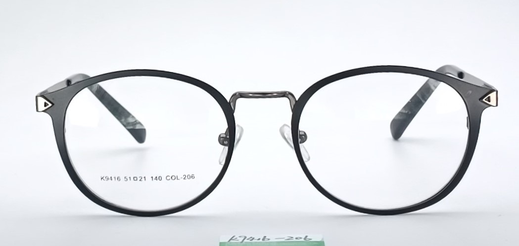Retro Round |Metal & Acetate Frame-- K9416 - Image 6