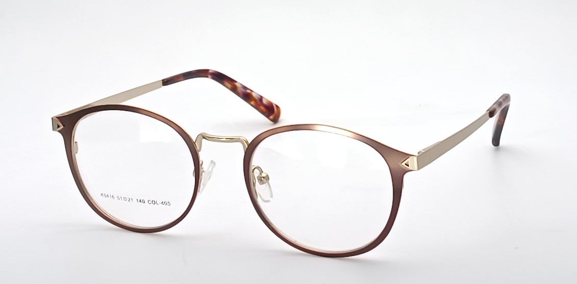 Retro Round |Metal & Acetate Frame-- K9416 - Image 4