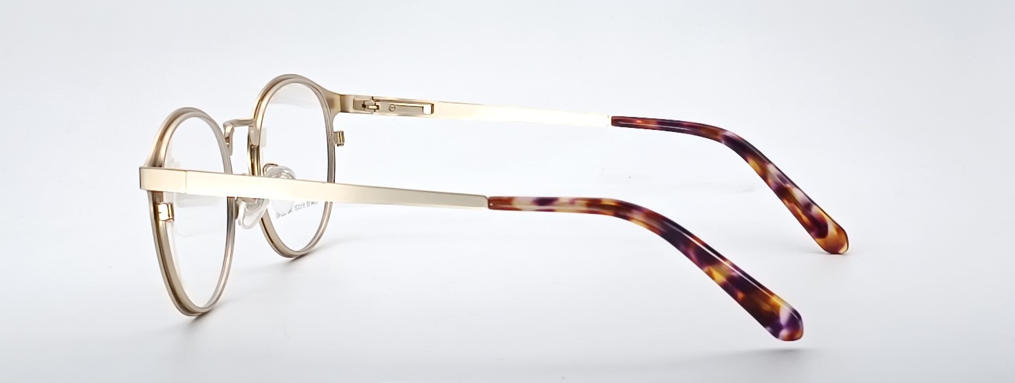 Retro Round |Metal & Acetate Frame-- K9416 - Image 3