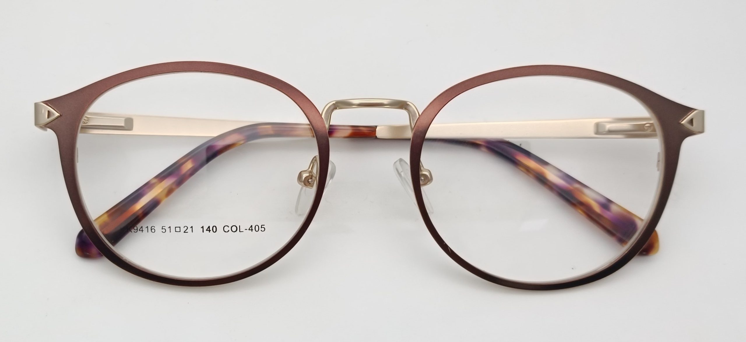Retro Round |Metal & Acetate Frame-- K9416