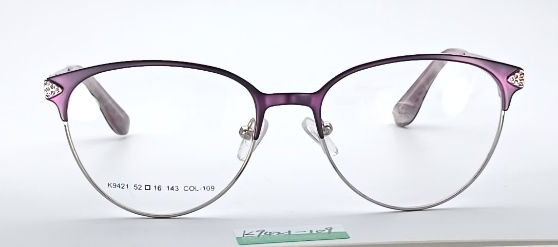 Feminine Cat-Eye |Half-Rim Frame--K9421 - Image 8