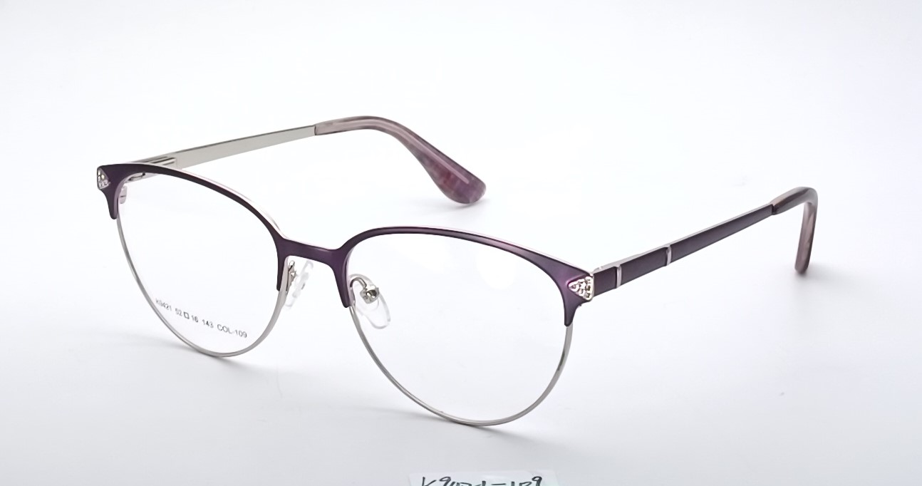 Feminine Cat-Eye |Half-Rim Frame--K9421 - Image 7