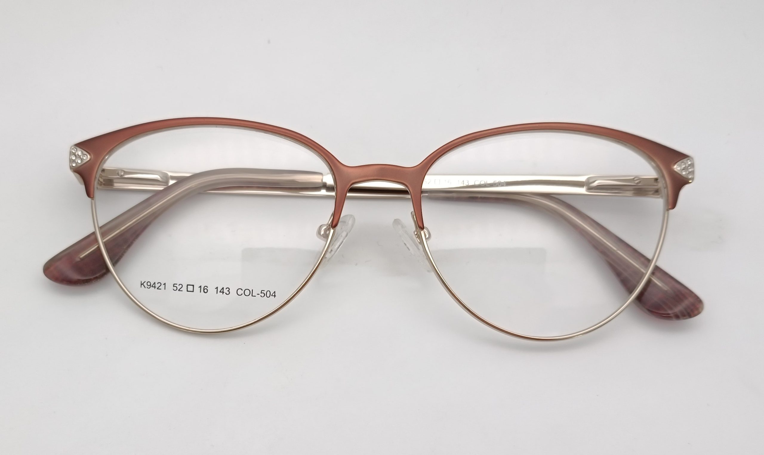 Feminine Cat-Eye |Half-Rim Frame--K9421